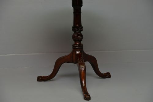 FINE GEORGE III 18TH CENTURY MAHOGANY PIE CRUST TILT TOP TRIPOD TABLE - ADDITIONAL PHOTO 7