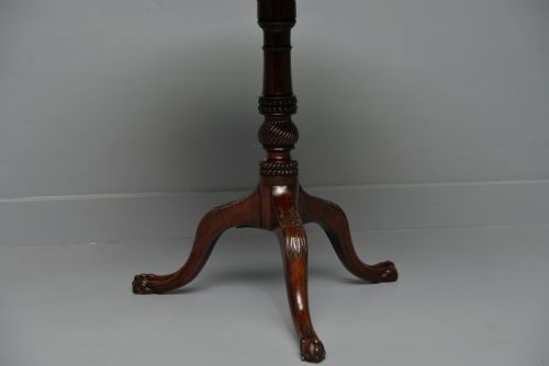 FINE GEORGE III 18TH CENTURY MAHOGANY PIE CRUST TILT TOP TRIPOD TABLE - ADDITIONAL PHOTO 8
