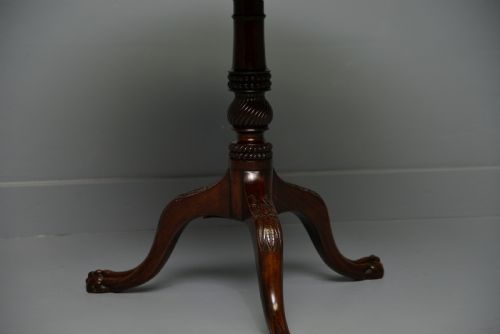 FINE GEORGE III 18TH CENTURY MAHOGANY PIE CRUST TILT TOP TRIPOD TABLE - ADDITIONAL PHOTO 9