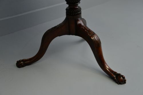 FINE GEORGE III 18TH CENTURY MAHOGANY PIE CRUST TILT TOP TRIPOD TABLE - ADDITIONAL PHOTO 11