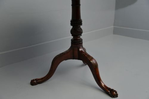 FINE GEORGE III 18TH CENTURY MAHOGANY PIE CRUST TILT TOP TRIPOD TABLE - ADDITIONAL PHOTO 13