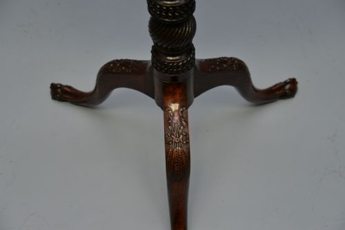 FINE GEORGE III 18TH CENTURY MAHOGANY PIE CRUST TILT TOP TRIPOD TABLE - ADDITIONAL PHOTO 17