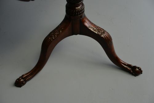 FINE GEORGE III 18TH CENTURY MAHOGANY PIE CRUST TILT TOP TRIPOD TABLE - ADDITIONAL PHOTO 20