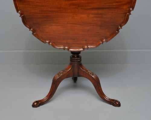 FINE GEORGE III 18TH CENTURY MAHOGANY PIE CRUST TILT TOP TRIPOD TABLE - ADDITIONAL PHOTO 23