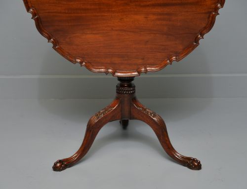 FINE GEORGE III 18TH CENTURY MAHOGANY PIE CRUST TILT TOP TRIPOD TABLE - ADDITIONAL PHOTO 24