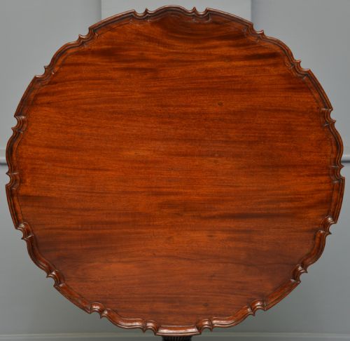 FINE GEORGE III 18TH CENTURY MAHOGANY PIE CRUST TILT TOP TRIPOD TABLE - ADDITIONAL PHOTO 26