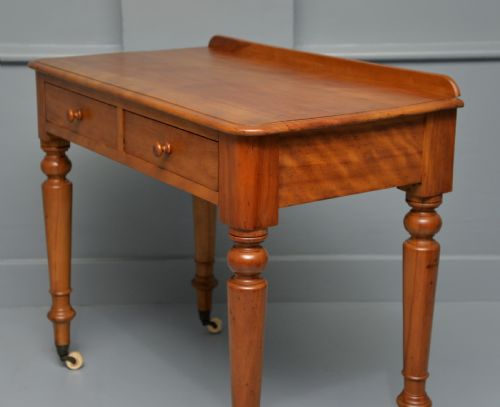 VICTORIAN SATINWOOD SIDE TABLE WRITING TABLE - ADDITIONAL PHOTO 6