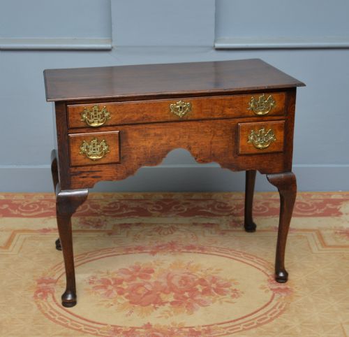 18TH CENTURY GEORGIAN OAK LOWBOY SIDE DRESSING TABLE - ADDITIONAL PHOTO 15