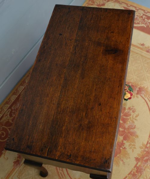18TH CENTURY GEORGIAN OAK LOWBOY SIDE DRESSING TABLE - ADDITIONAL PHOTO 17