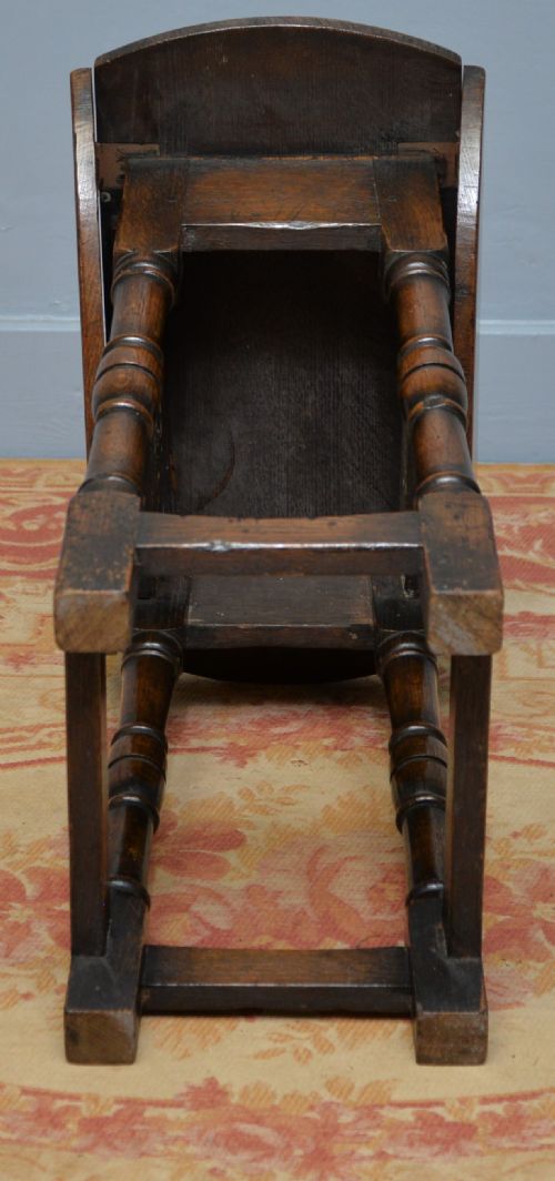 ANTIQUE 17TH CENTURY STYLE OAK DROPLEAF SIDE OCCASIONAL TABLE - ADDITIONAL PHOTO 16