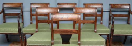 REGENCY SET OF EIGHT MAHOGANY DINING CHAIRS - ADDITIONAL PHOTO 1