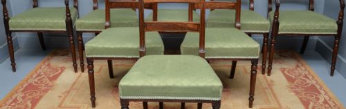 REGENCY SET OF EIGHT MAHOGANY DINING CHAIRS - ADDITIONAL PHOTO 2