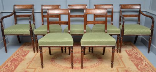 REGENCY SET OF EIGHT MAHOGANY DINING CHAIRS - ADDITIONAL PHOTO 3