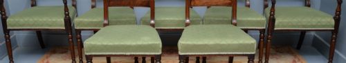 REGENCY SET OF EIGHT MAHOGANY DINING CHAIRS - ADDITIONAL PHOTO 4