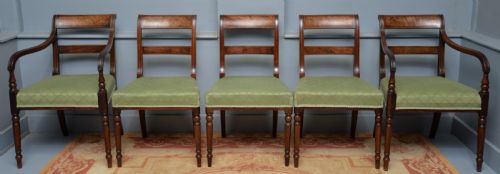 REGENCY SET OF EIGHT MAHOGANY DINING CHAIRS - ADDITIONAL PHOTO 5