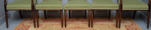REGENCY SET OF EIGHT MAHOGANY DINING CHAIRS - ADDITIONAL PHOTO 6
