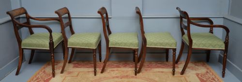 REGENCY SET OF EIGHT MAHOGANY DINING CHAIRS - ADDITIONAL PHOTO 8