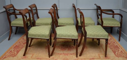REGENCY SET OF EIGHT MAHOGANY DINING CHAIRS - ADDITIONAL PHOTO 9