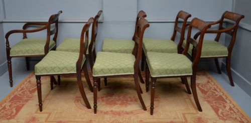 REGENCY SET OF EIGHT MAHOGANY DINING CHAIRS - ADDITIONAL PHOTO 10