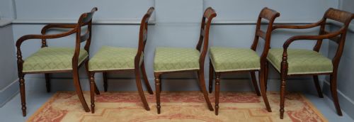 REGENCY SET OF EIGHT MAHOGANY DINING CHAIRS - ADDITIONAL PHOTO 11