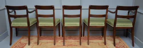 REGENCY SET OF EIGHT MAHOGANY DINING CHAIRS - ADDITIONAL PHOTO 12