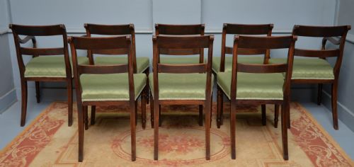 REGENCY SET OF EIGHT MAHOGANY DINING CHAIRS - ADDITIONAL PHOTO 13