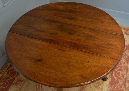 SUPERB GEORGE II MAHOGANY PAD FOOT DROPLEAF DINING TABLE - ADDITIONAL PHOTO 14