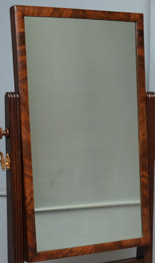 EARLY 19TH CENTURY GILLOWS CHEVAL MIRROR - ADDITIONAL PHOTO 2