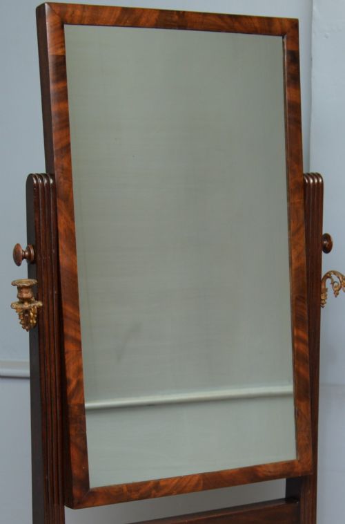 EARLY 19TH CENTURY GILLOWS CHEVAL MIRROR - ADDITIONAL PHOTO 4