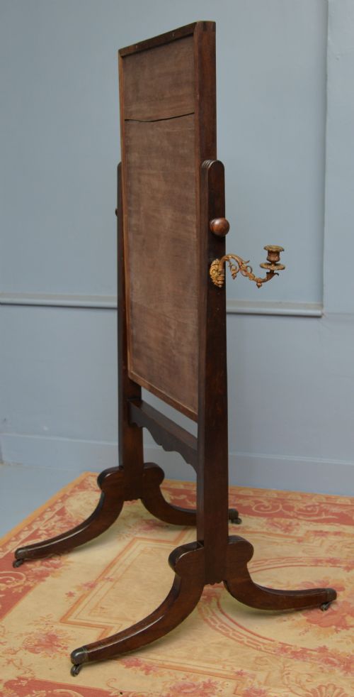 EARLY 19TH CENTURY GILLOWS CHEVAL MIRROR - ADDITIONAL PHOTO 6