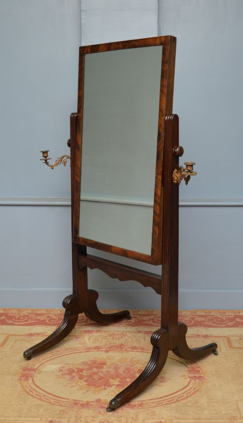 EARLY 19TH CENTURY GILLOWS CHEVAL MIRROR - ADDITIONAL PHOTO 12