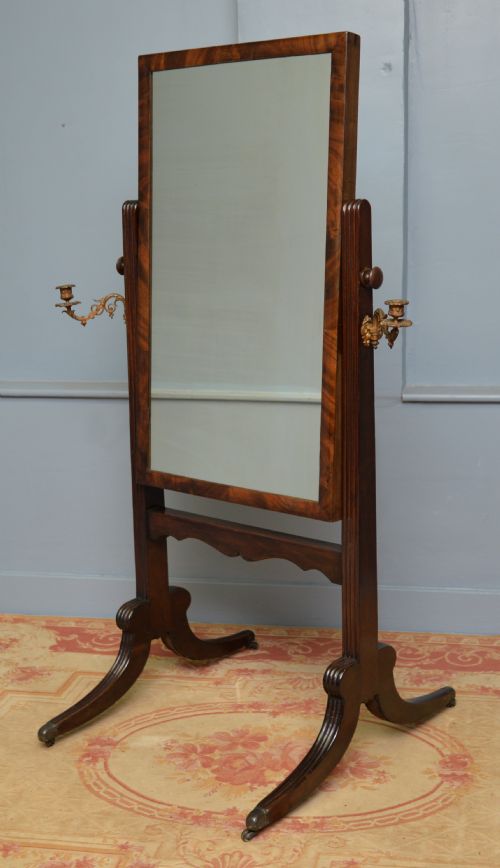 EARLY 19TH CENTURY GILLOWS CHEVAL MIRROR - ADDITIONAL PHOTO 13