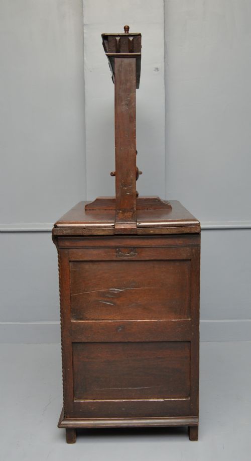 17TH CENTURY SMALL OAK CHEST OF DRAWERS WITH BOOK LINEN PRESS PROVENANCE - ADDITIONAL PHOTO 16