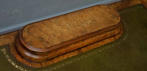 ELEGANT VICTORIAN BURR WALNUT LADIES WRITING TABLE DESK - ADDITIONAL PHOTO 22