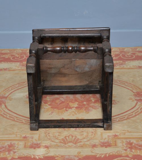 CHARMING 17TH CENTURY CARVED OAK SIDE CHAIR - ADDITIONAL PHOTO 13