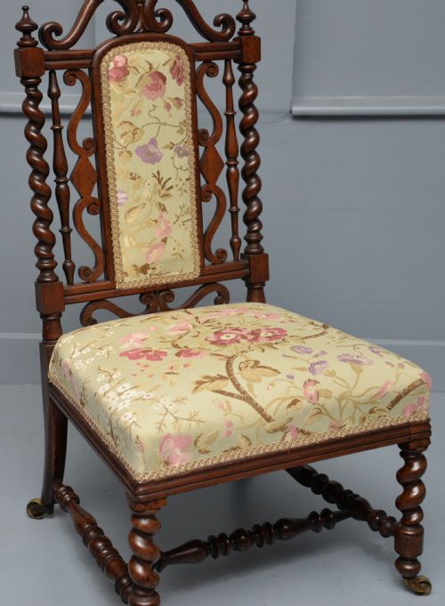 WILLIAM IV ROSEWOOD SLIPPER BEDROOM CHAIR - ADDITIONAL PHOTO 3