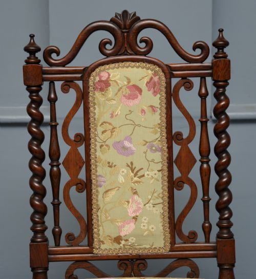 WILLIAM IV ROSEWOOD SLIPPER BEDROOM CHAIR - ADDITIONAL PHOTO 5