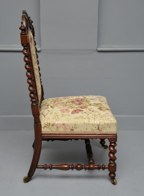 WILLIAM IV ROSEWOOD SLIPPER BEDROOM CHAIR - ADDITIONAL PHOTO 8