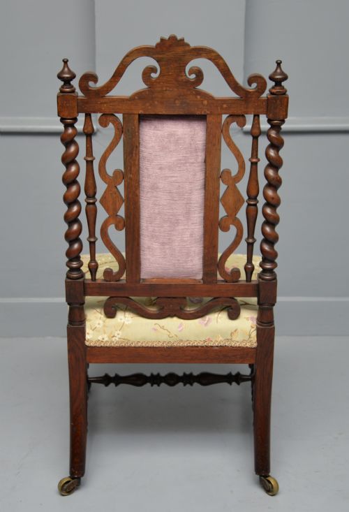 WILLIAM IV ROSEWOOD SLIPPER BEDROOM CHAIR - ADDITIONAL PHOTO 9