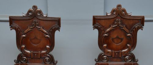 PAIR OF REGENCY GILLOWS MAHOGANY HALL CHAIRS - ADDITIONAL PHOTO 3