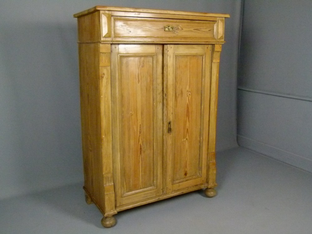 19th Century Antique French Pine Cupboard 