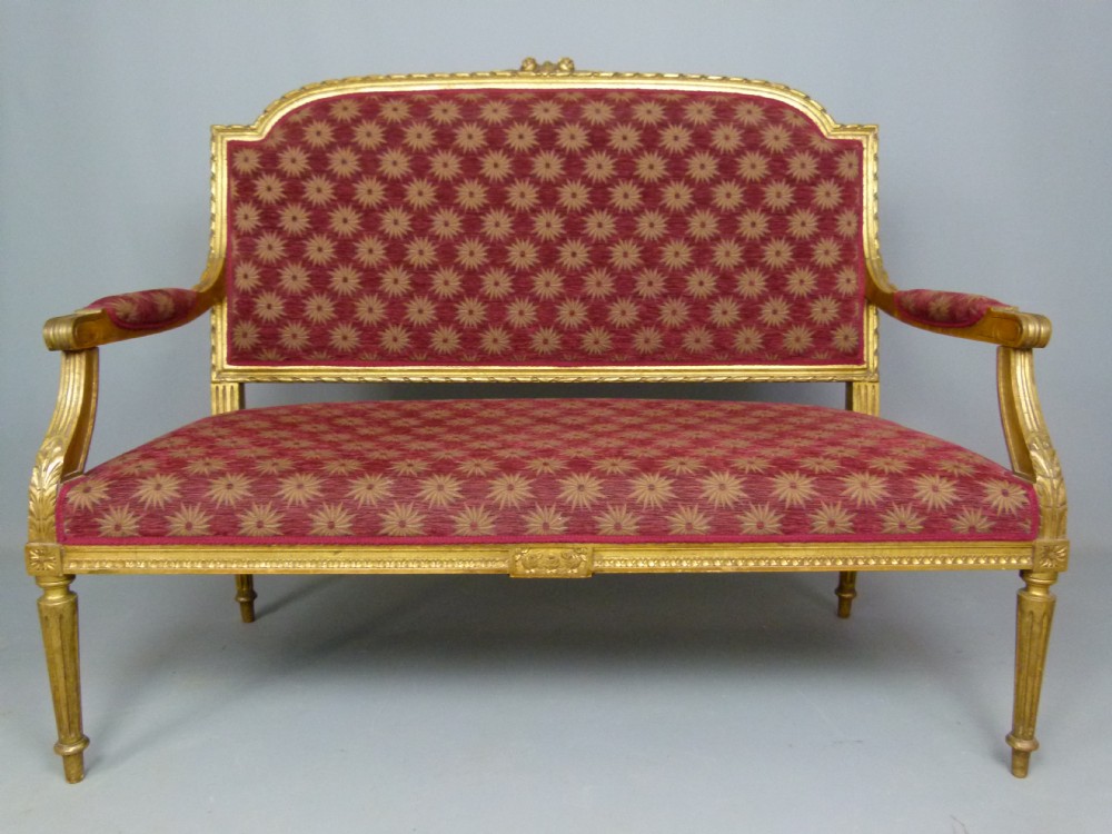  Elegant French Giltwood Sofa 
 