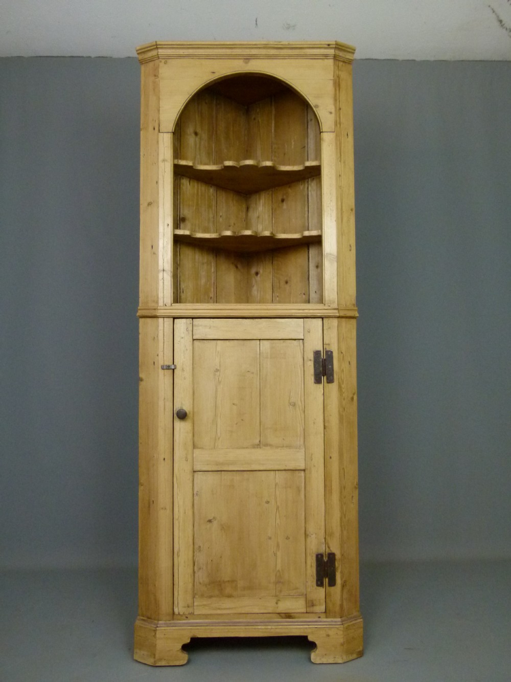Victorian Pine Corner Cabinet