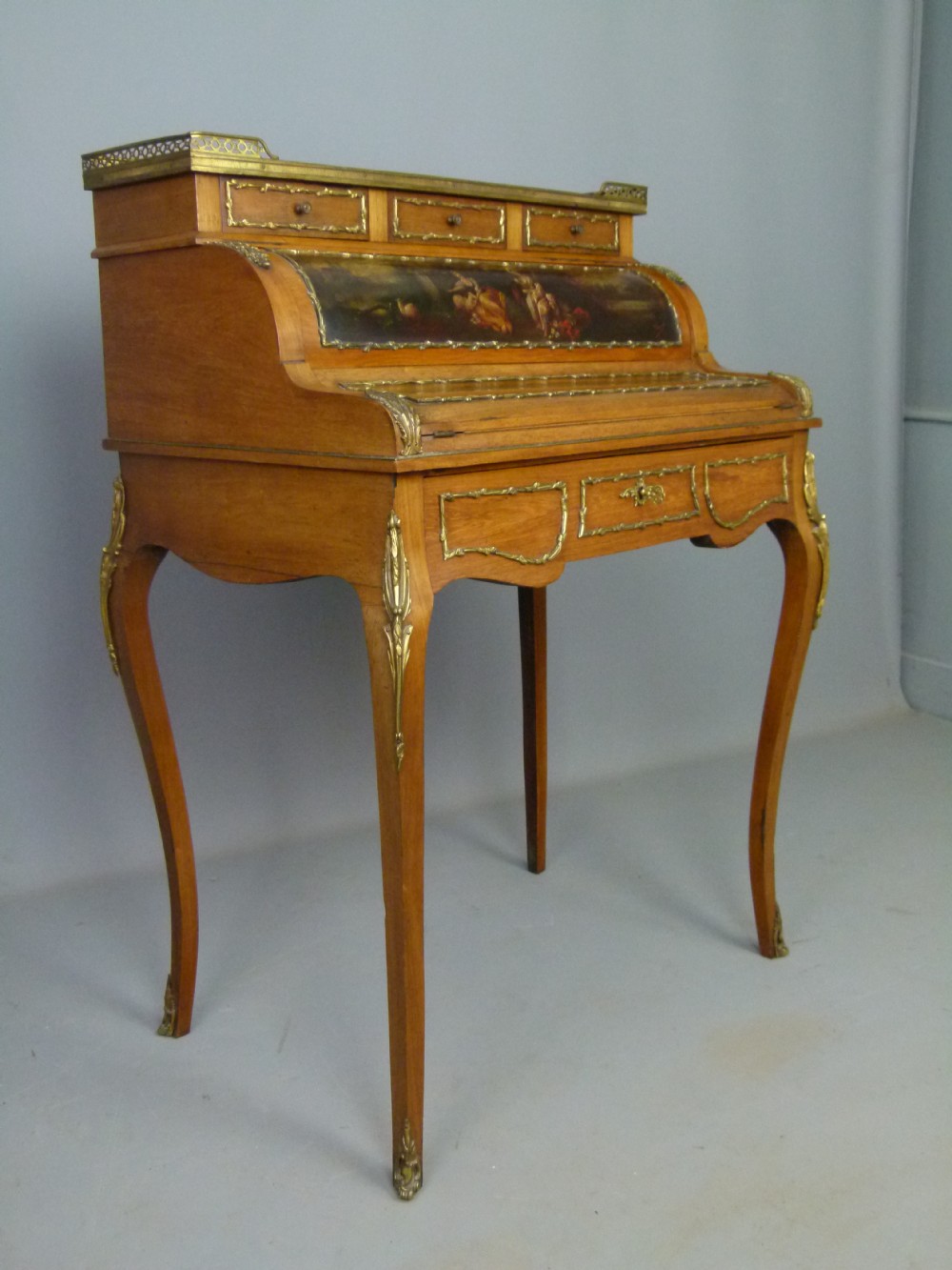 Stunning Louis XV Rosewood Bureau De Dame c1890