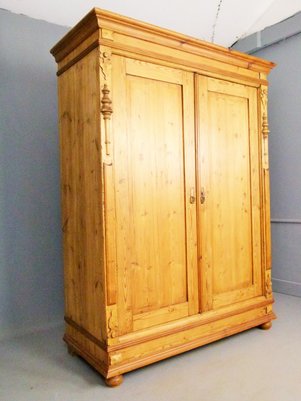 Charming Antique Pine French Armoire