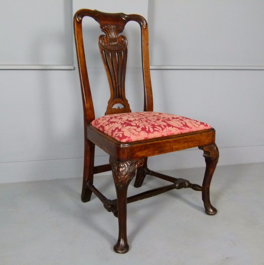 George I Walnut Side Chair c1715