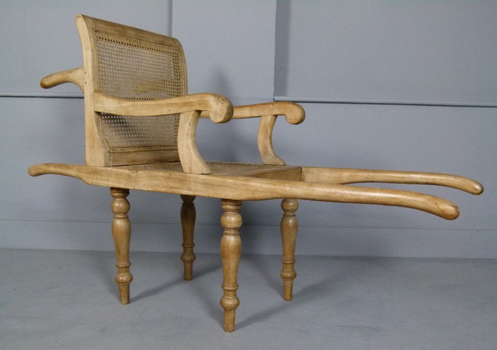Rare 19th Century Victorian Sedan Beech Armchair