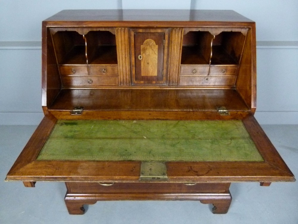 Georgian 18thc Small Mahogany Bureau Desk c1760.