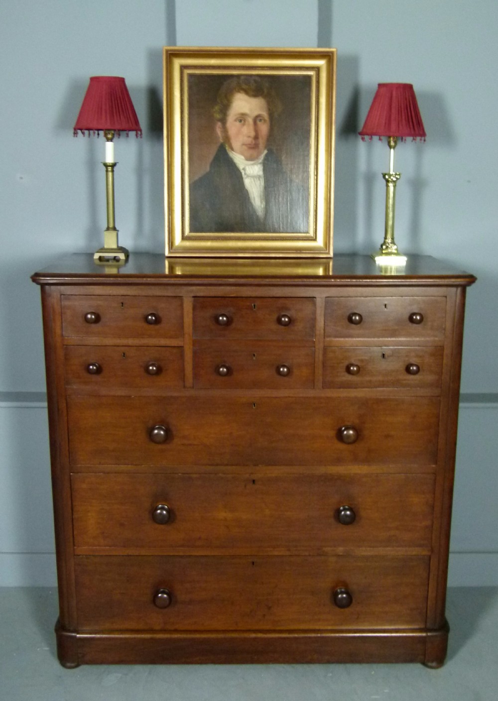 Superb Quality Large Victorian Mahogany Chest Of Drawers