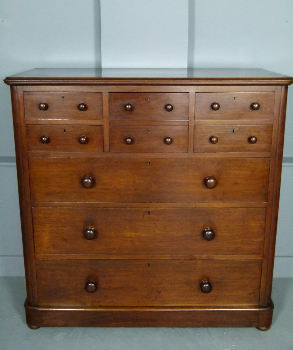 Superb Quality Large Victorian Mahogany Chest Of Drawers View II